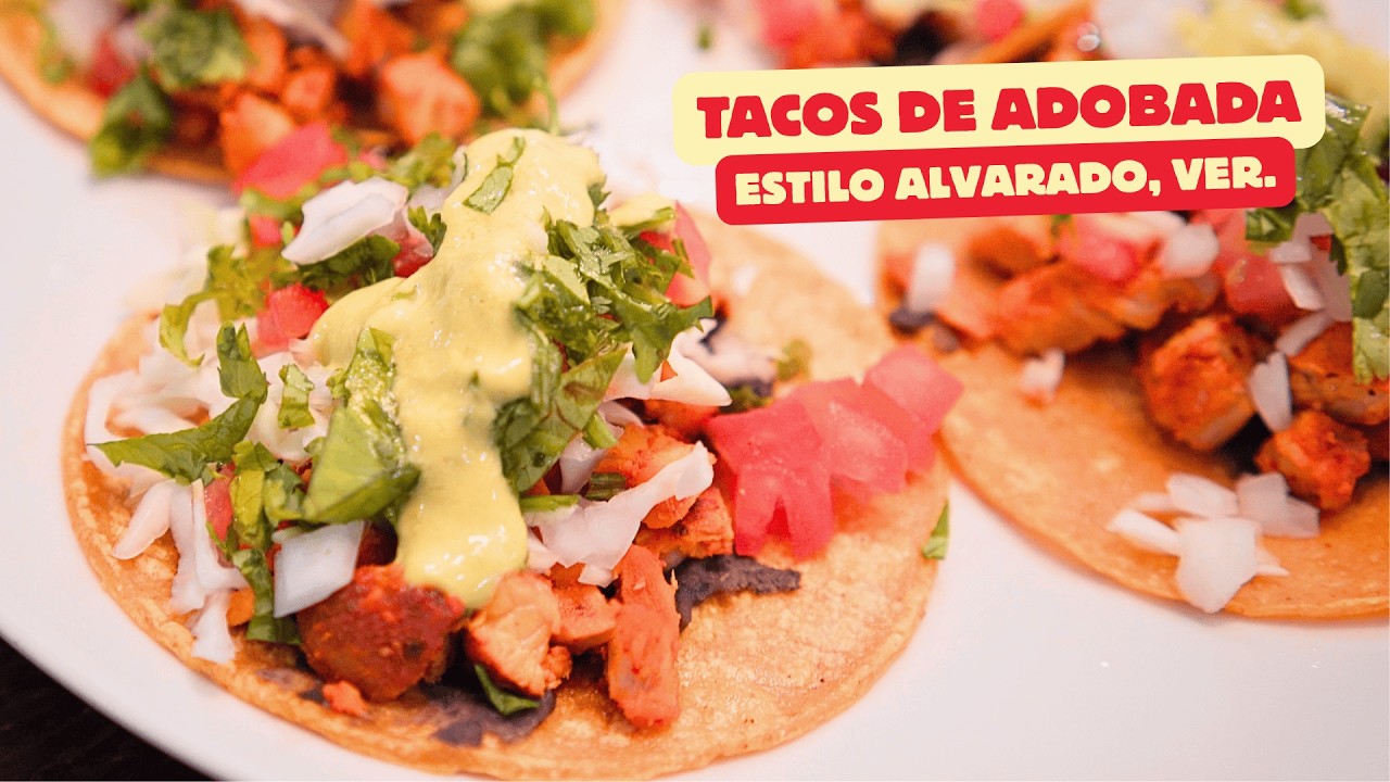 ESTOS TACOS DE CARNE ADOBADA SOLO EXISTEN EN UNA CIUDAD DE MÉXICO - ALVARADO, VERACRUZ