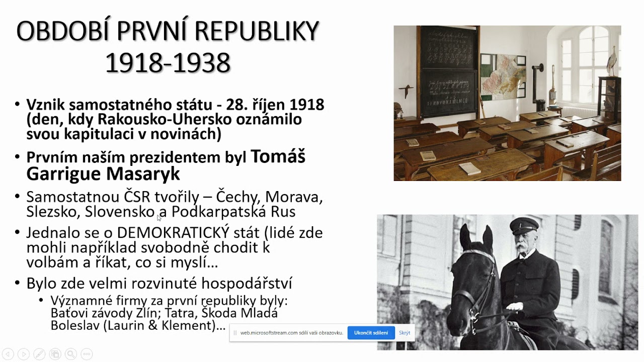 Stručn&yacute; souhrn dějin 20. stolet&iacute;