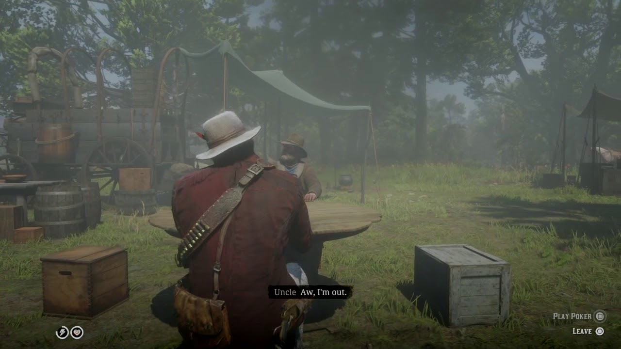 Red Dead Redemption 2 Uncle Singing and Playing In Camp