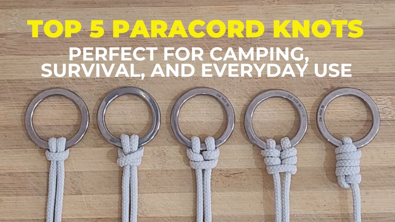 How to Tie Paracord Knots: Cow Hitch, Bull Hitch, Cat's Paw, Double Cat's Paw and Monkey's Fist