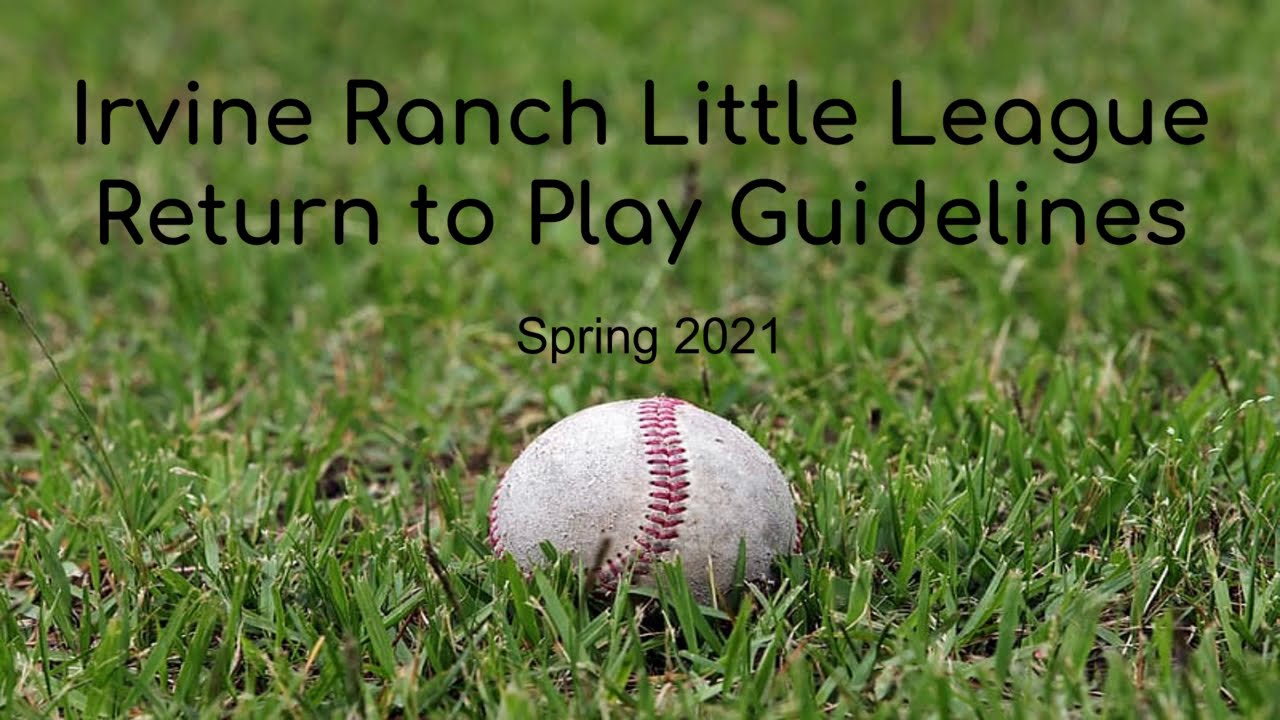 Irvine Ranch Little League Safety Training