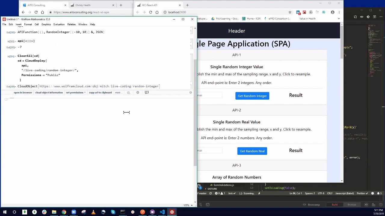 Building Wolfram Cloud APIs to JS Frontends and Serverless Backends (Part 1)