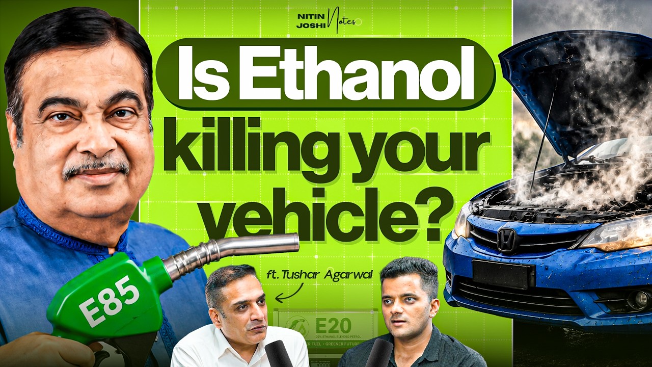 Nitin Gadkari, Ethanol Profits & Engine Damage: The E20 Petrol Controversy EXPLAINED! | Nitin Joshi