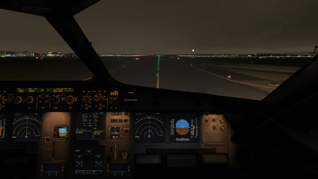 Fenix A320 Night Landing at Frankfurt with Vatsim and FSRealistic + ChasePlane | FULL IMMERSION