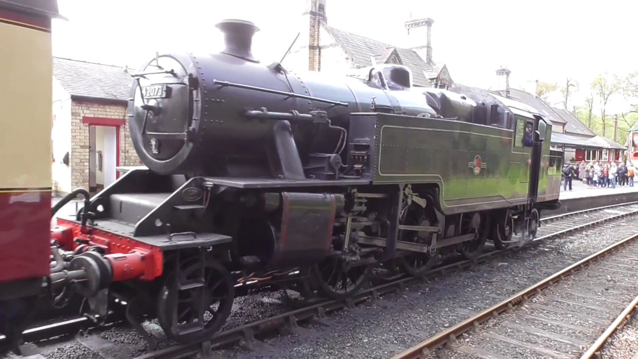Lakeside and Haverthwaite Railway - BR Fairburn 4MT 42073 - Haverthwaite Station