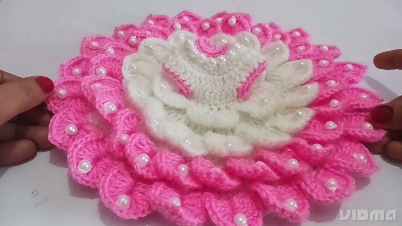 Laddu Gopal ji ka flower dress, Latest design Gopal Ji poshak,Lotus flower pattern, flower sweater 👗