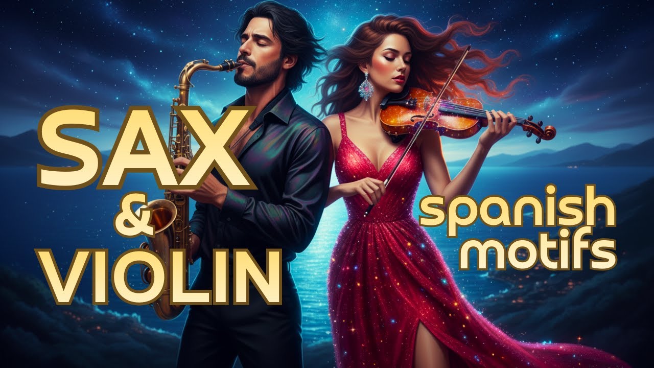 Fiery Spanish Duet. Violin & Saxophone in Love/Пылкий испанский дуэт. Скрипка и саксофон в любви.