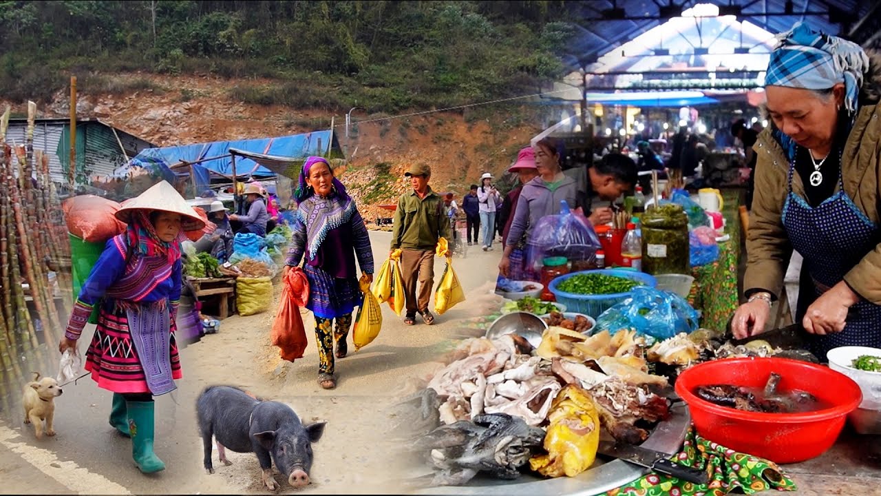 NGẨN NGƠ TRƯỚC VẺ ĐẸP CHỢ VÙNG CAO - ẨM THỰC HẤP DẪN, NÔNG SẢN SẠCH NÚI RỪNG VÀ LỢN CẮP NÁCH ĐẶC SẢN