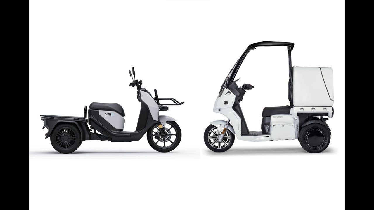 Vmoto VS3 & Aidea AA Cargo Delivery 3-Wheeler Static Review - 4K : Green-Mopeds.com