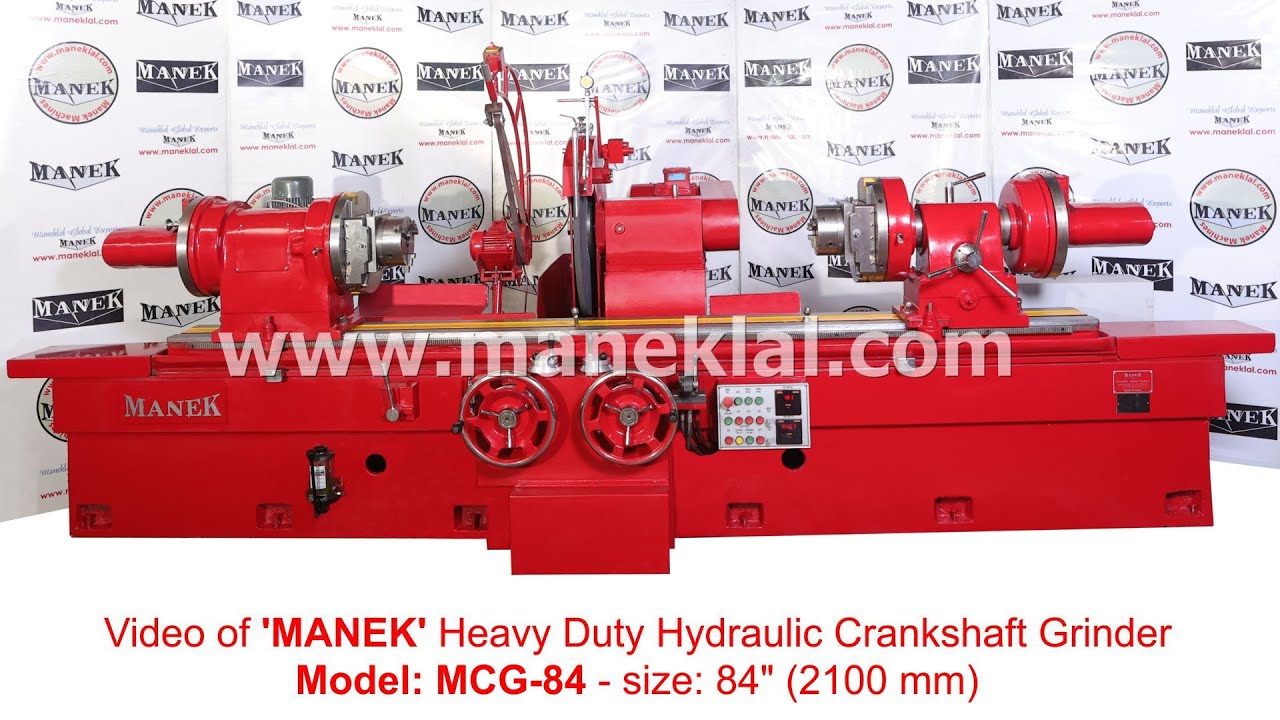 'MANEK' - Hydraulic Crankshaft Grinder Model: MCG-84
