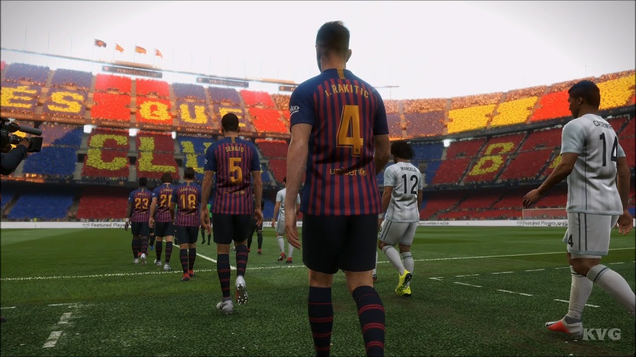 PES 2019 - FC Barcelona vs Real Madrid CF - Gameplay (PS4 HD) [1080p60FPS]