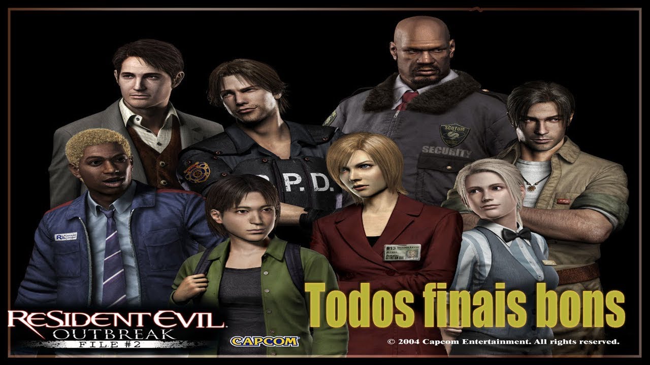 Resident Evil Outbreak File#2 Todos Finais Bons/All Good eding Final correto Legendado PT - BR