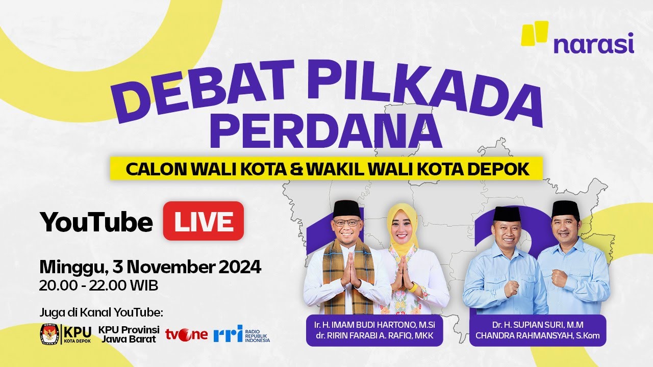 [LIVE] Debat Pilkada Perdana Calon Wali Kota & Wakil Wali Kota Depok | Live Connect