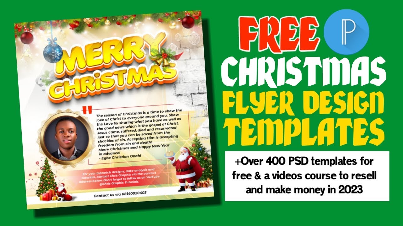 How to Design a Christmas Flyer | Free Templates & Course to Resell and Make Money in 2023