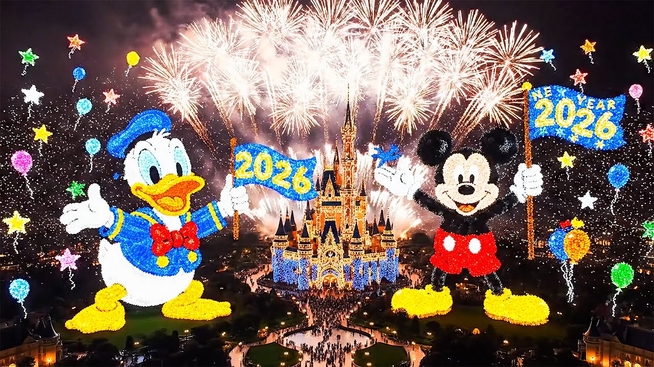 Disneyland New Year's Eve 2026 Drone Light Show | 10,000 Drones in a world-class display
