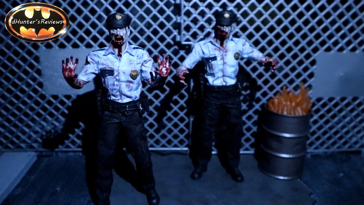 Patriot Studios Resident Evil Zombie Fallen & Anger Cop 1:12 Police Action Figure Review Batman