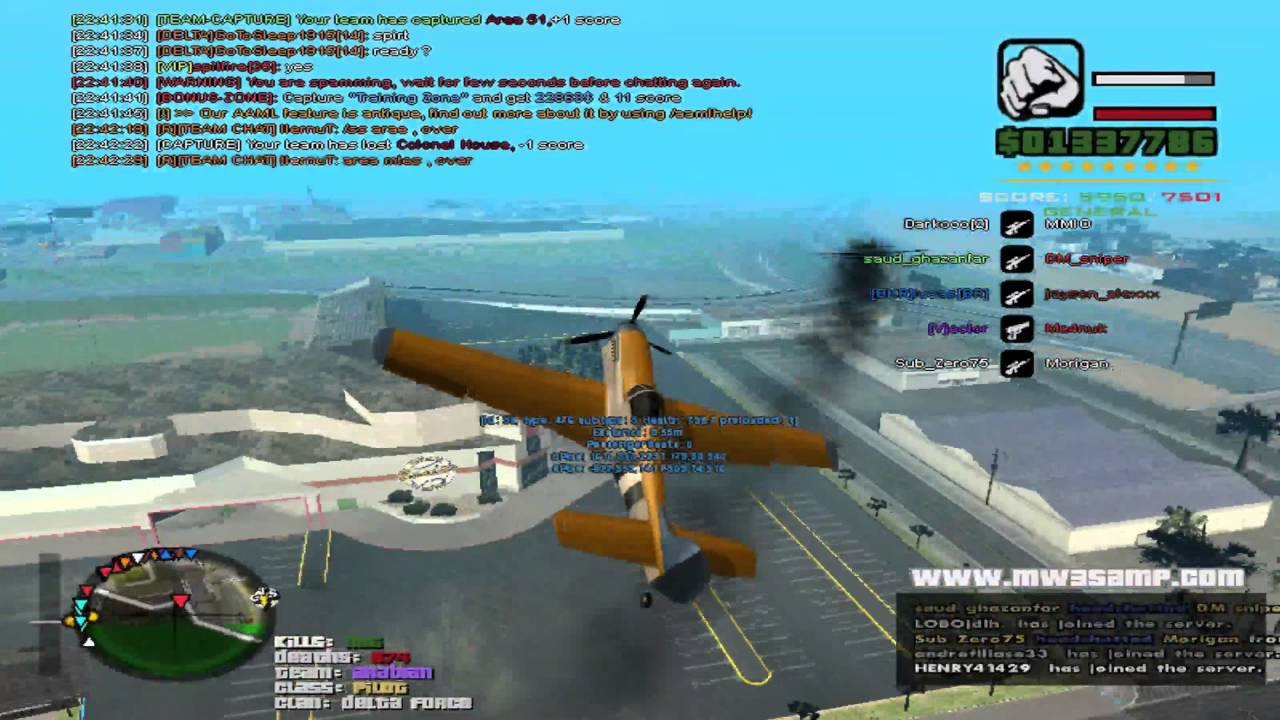 GTA SAMP GTS vs spitfire in a Rustler DogFight