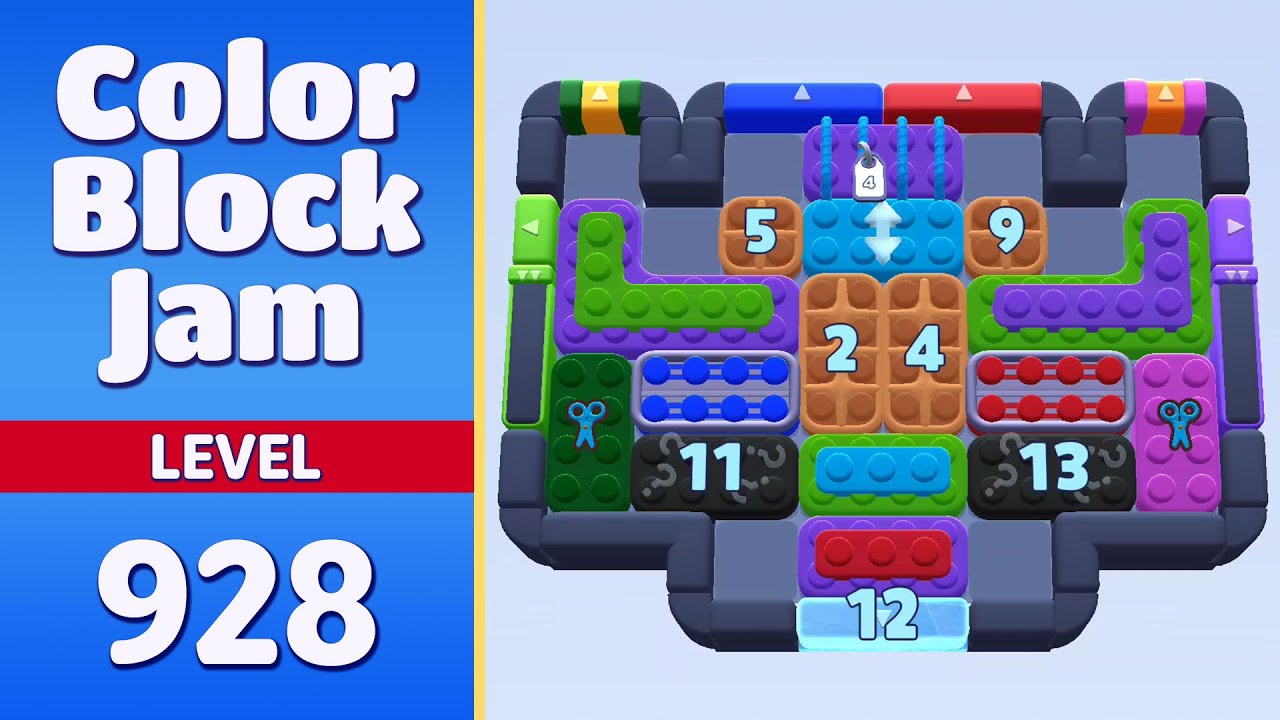 Color Block Jam Level 928 (929) | Every Puzzle Solved! 🎯