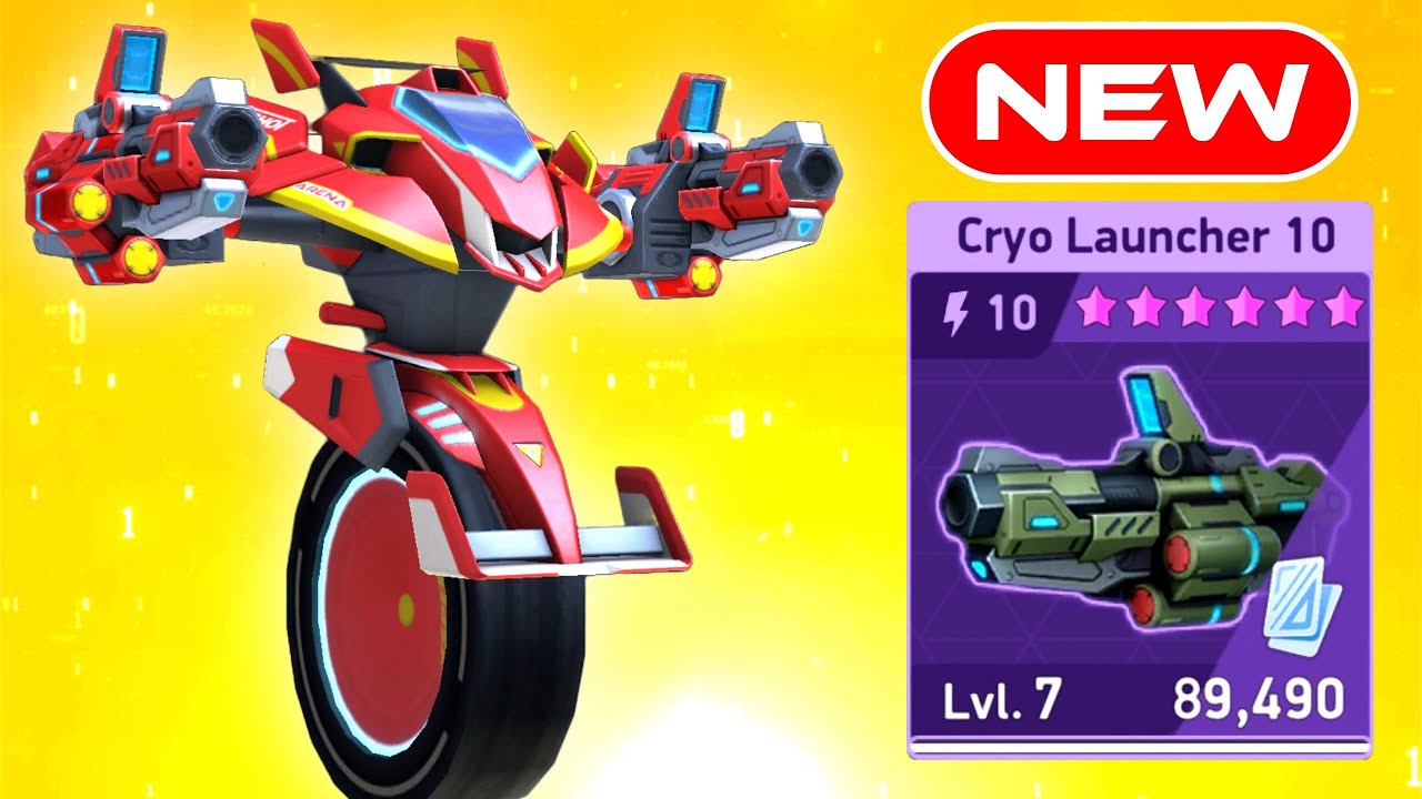 NEW WEAPON Cryo Launcher 10 with Killshot, Nomad, Slingshot - Mech Arena