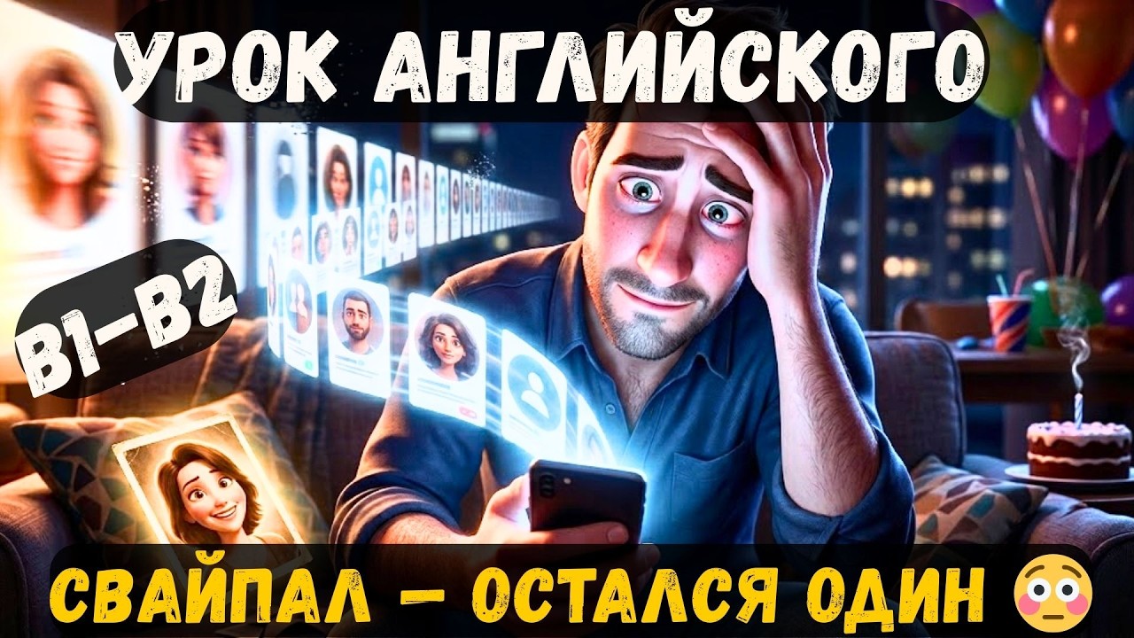 💬 🎧 Английский на слух B1–B2: бесконечный свайп и одиночество в 30 📱💔⏳