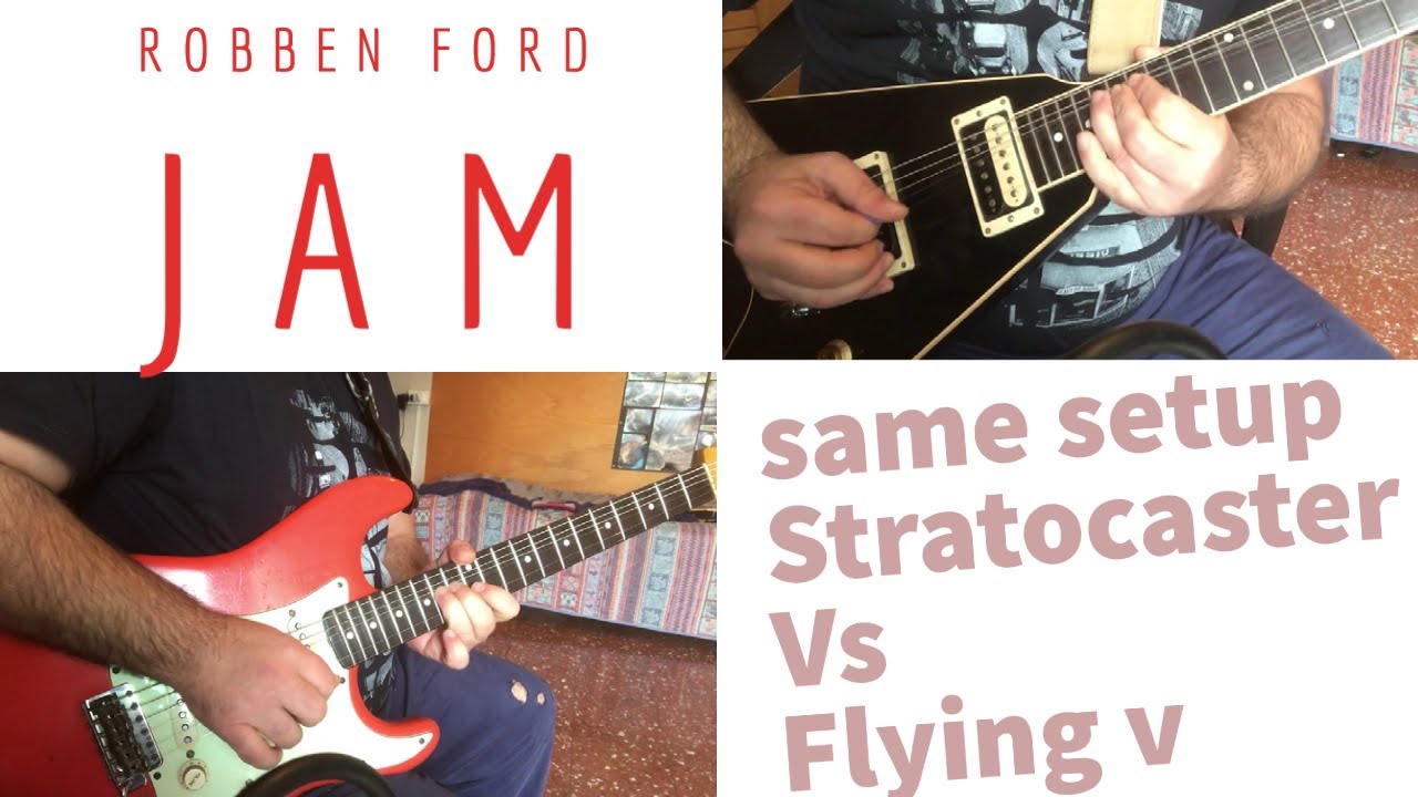 Robben Ford jam fender vs gibson same amps and effect pedal low gain