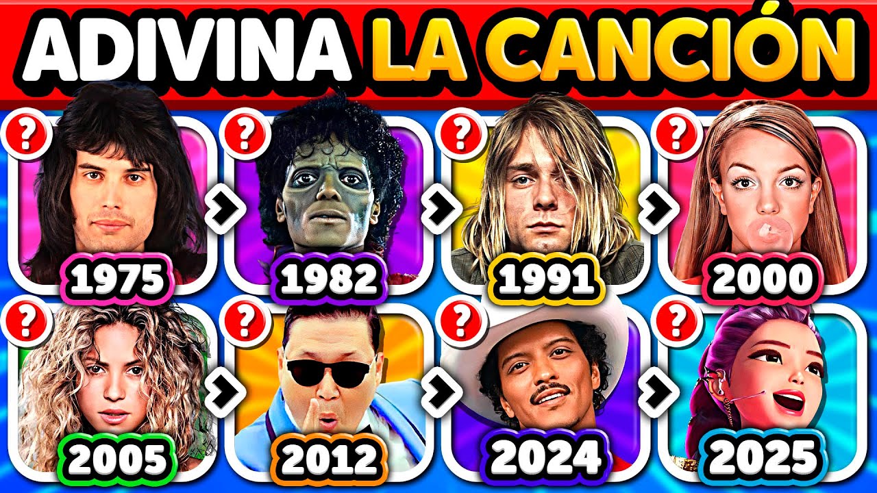 🎧 ADIVINA la CANCIÓN 🤔 1975 a 2025 ⏳🎙️ Adivina 50 Canciones 🔥 ¿Cuántas reconoces? | Club Quiz Trivia
