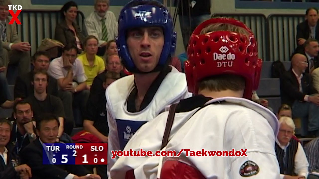 Taekwondo Euros 2006 Male Middle Weight Semi Final - Bahri Tanrikulu (TUR) v Tomaž Zakrajšek (SLO)