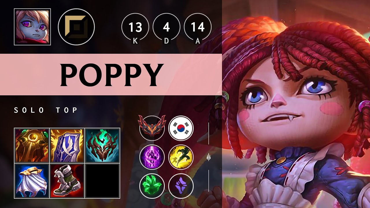 Poppy Top vs Gnar: Legendary - KR Grandmaster Patch 14.21