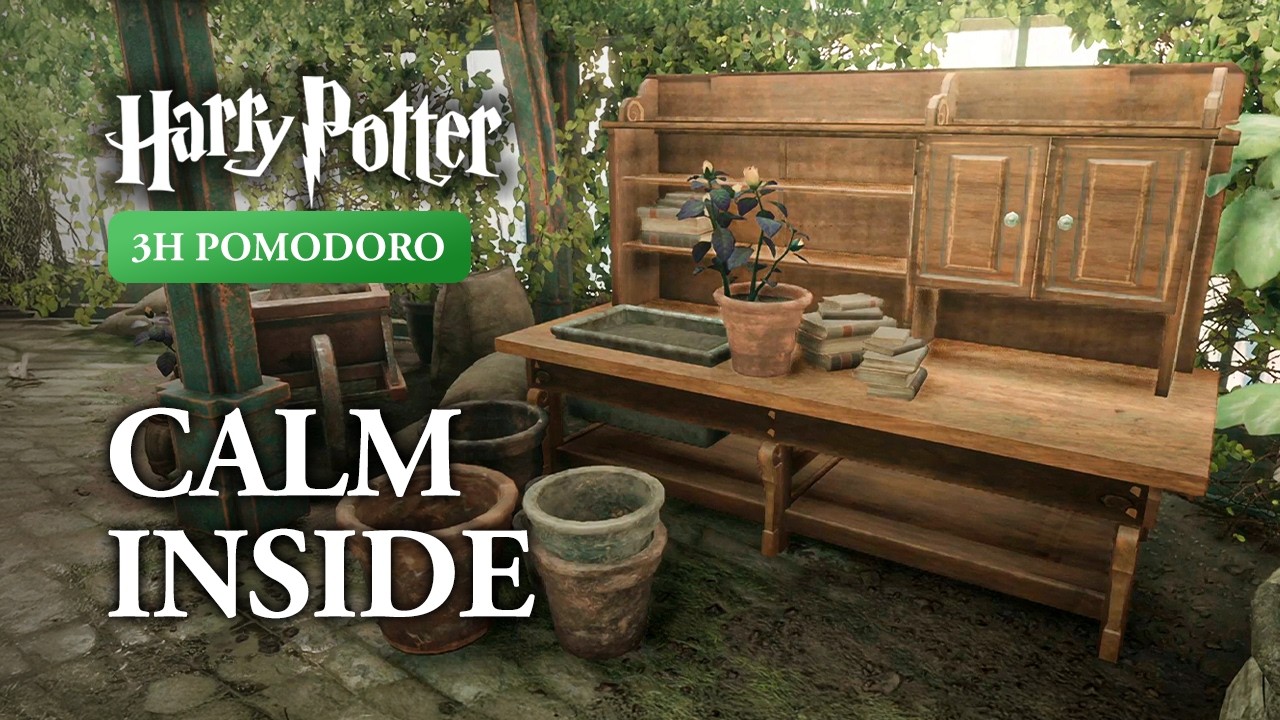 You’re not lazy. You just haven’t found this greenhouse yet 🌿 Harry Potter Pomodoro