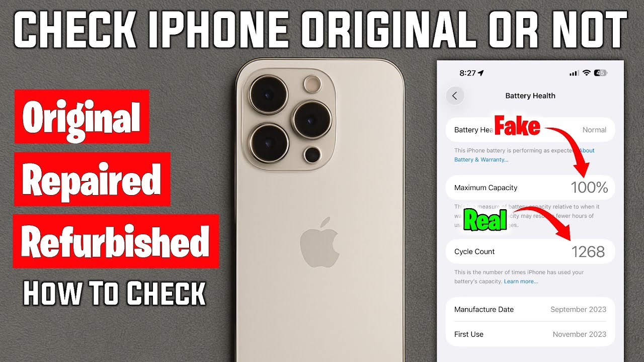 How to Check iPhone Original or Fake | Identify Real, Fake, or Refurbished iPhone | Full Guide 2025