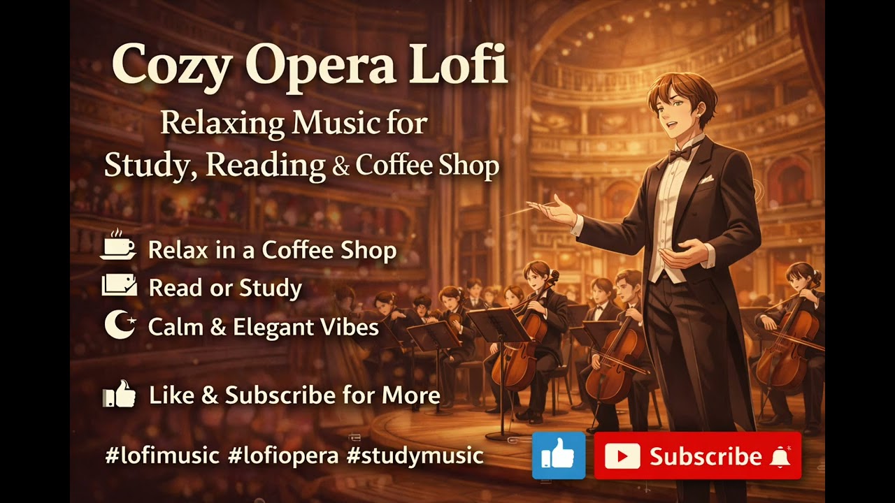 Opera Lofi Chill 🎭 Relaxing Study Music | Calm Opera AmbientLoFi Opera Mix 🎧 Relaxing