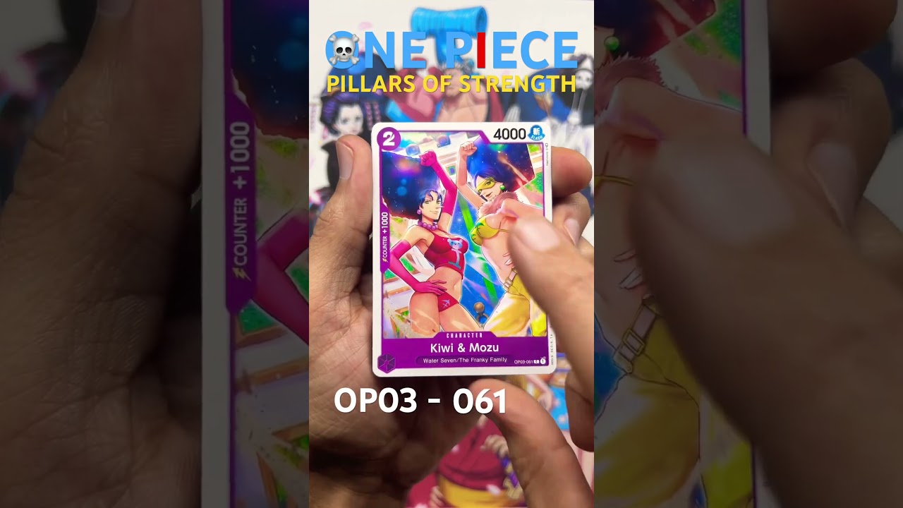 One piece Pillars of Strength Alternate Art 🔵! #onepiece #onepiecetcg #pillarsofstrength #op03