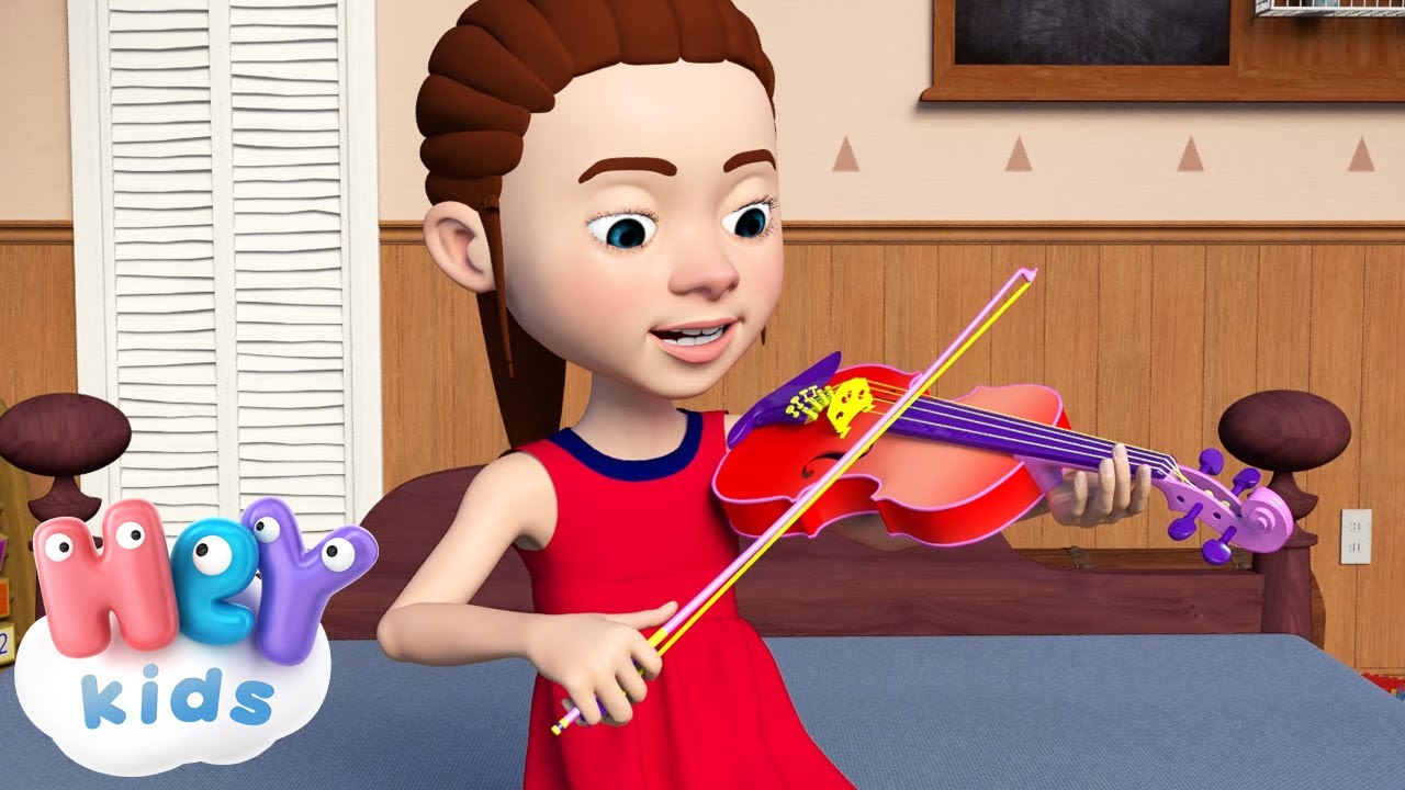 O vioara mica de-as avea 🎻Cantec pentru copii cu instrumentele muzicale