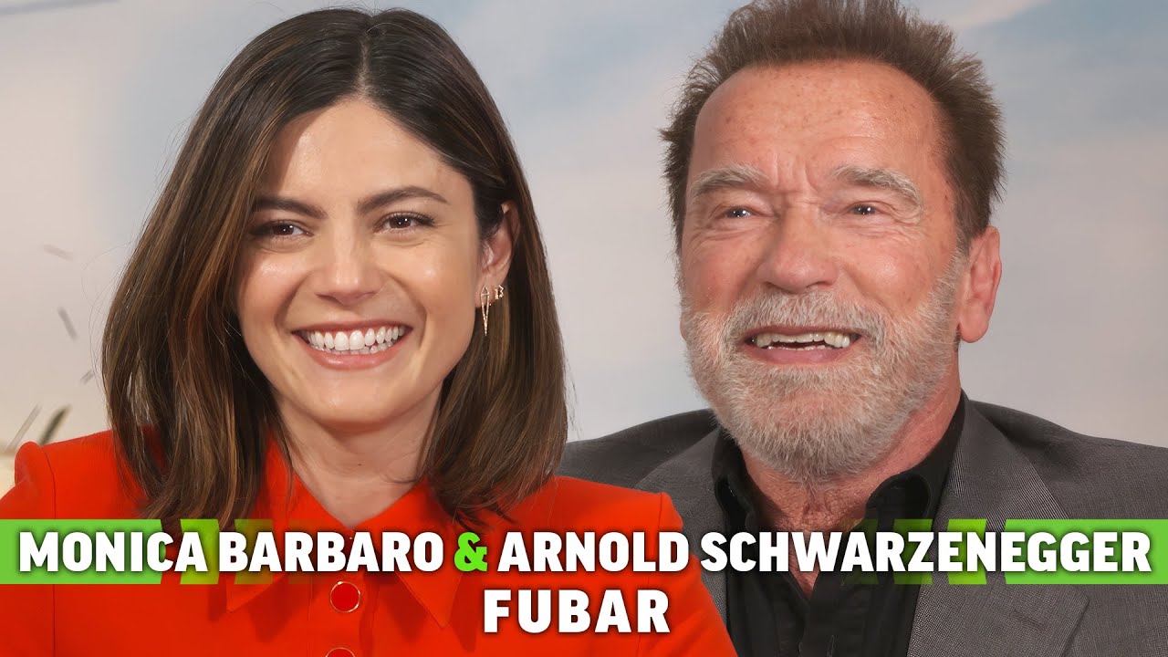 Arnold Schwarzenegger and Monica Barbaro Interview FUBAR & Filming the Puppet Scene