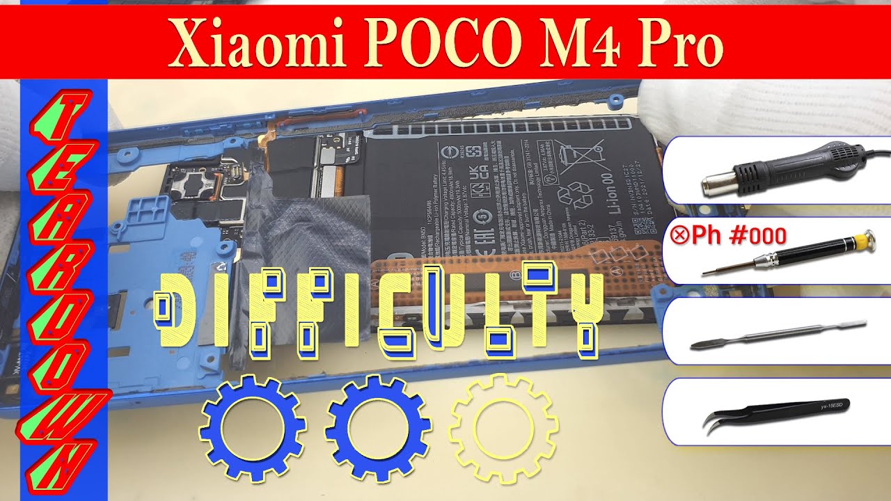Xiaomi POCO M4 Pro 2201117PG 📱 Teardown Take apart Tutorial