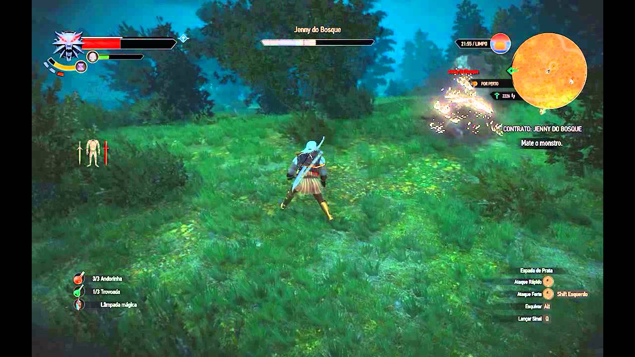 The Witcher 3 - Como matar Jenny do bosque( apari&ccedil;&atilde;o noturna ) no Hard