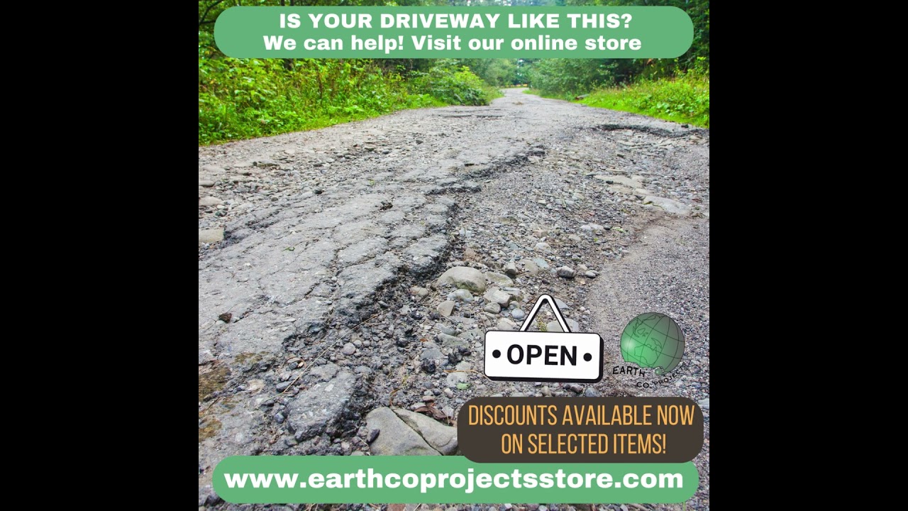How to fix a really bad driveway. DIY Asphalt driveways.