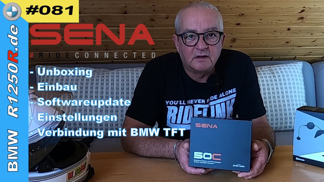 SENA 50C - Unboxing | Installation | Einstellungen | Koppeln mit BMW TFT | 
