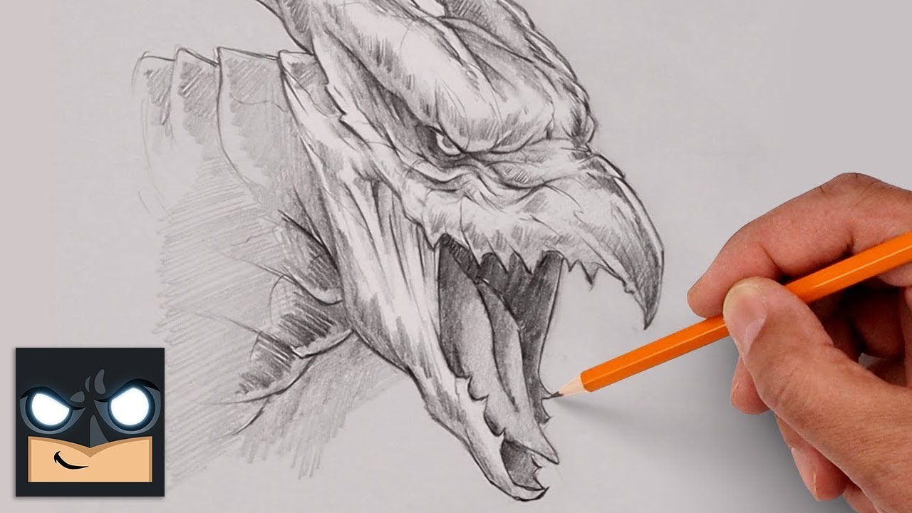 How To Draw Rodan | Step By Step Sketch Tutorial