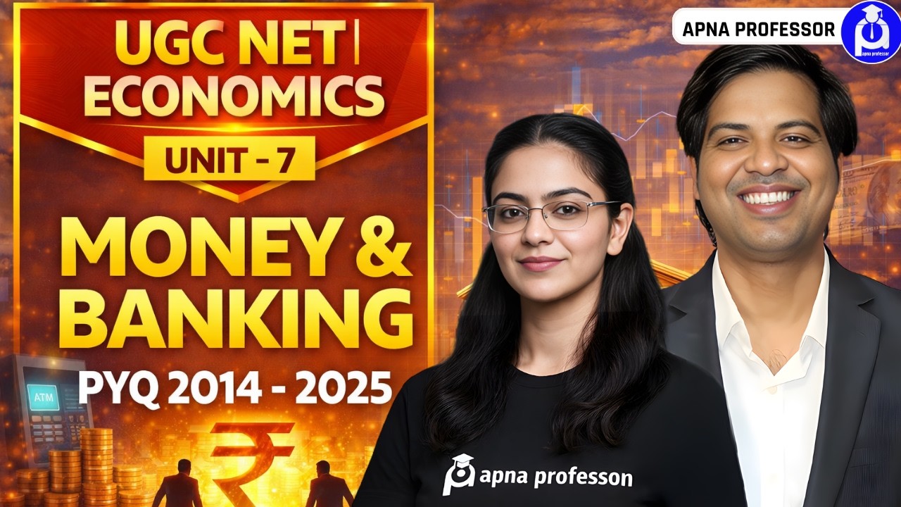 UGC NET Economics Unit 7 | Money & Banking PYQ (2014&ndash;2025) | @DrLokeshBali​