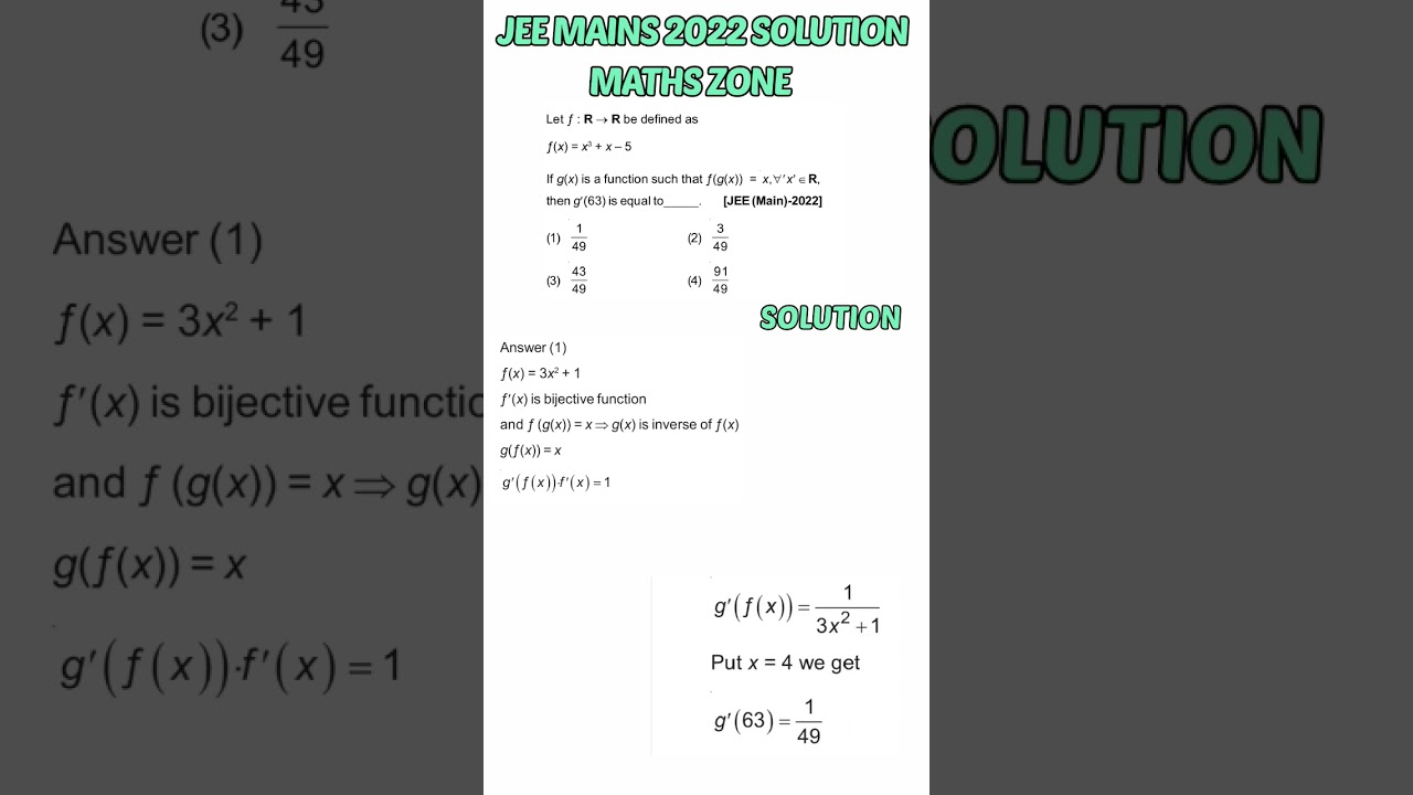 jee mains 2022 solution || jee mains previous year question  #youtube #viralshorts
