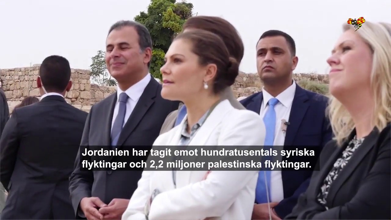 Kronprinsessan Victoria på plats i Amman: 