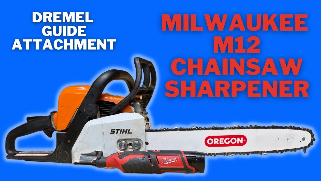 Milwaukee M12 Rotary Tool - Chainsaw Sharpener (Dremel Chainsaw Sharpening Attachment)