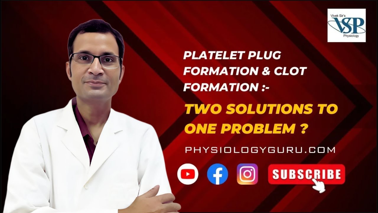 Platelet plug formation and clot formation | PHYSIOLOGY | MBBS | NEET PG | Dr Vivek Nalgirkar |