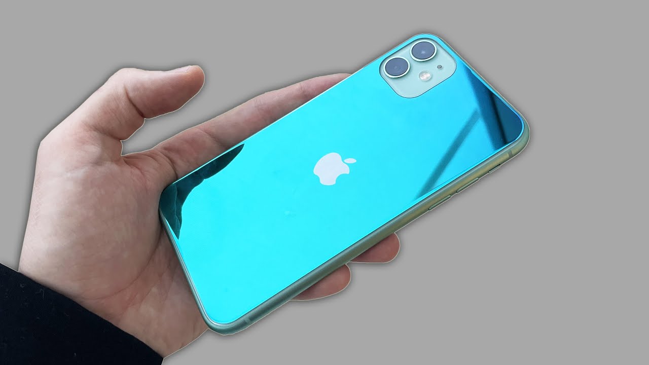 КАК Я ПРОКАЧАЛ СВОЙ IPHONE 11 - ЗЕРКАЛЬНОЕ СТЕКЛО СИНЕ-ЗЕЛЕНОГО ЦВЕТА!