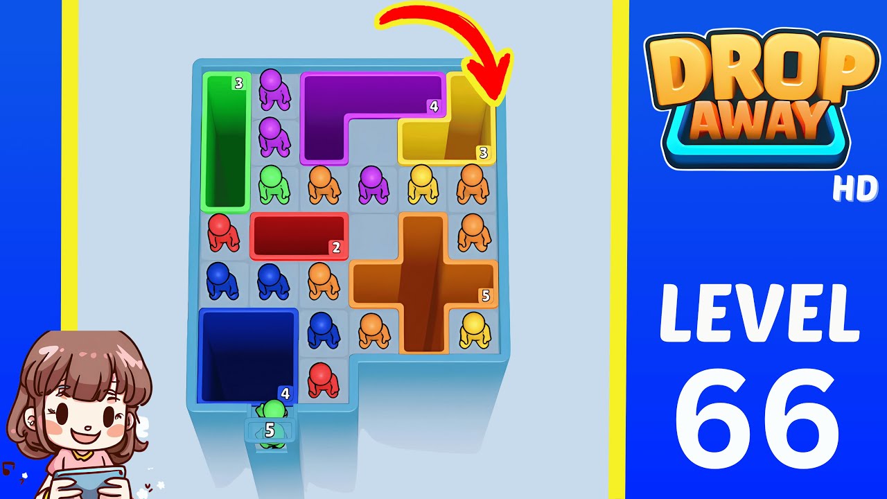 Drop Away Level 66 Solution Walkthrough