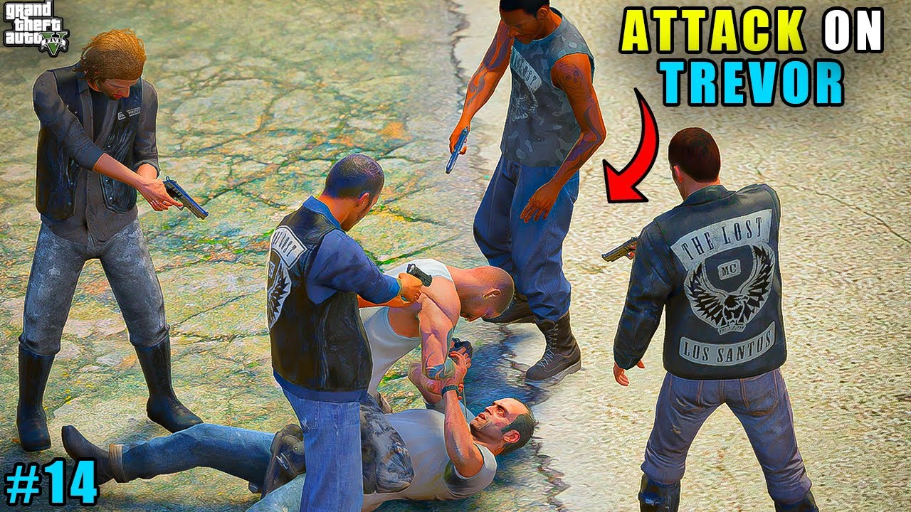 LOST GANG ATTACK ON TREVOR | GTA V GAMEPLAY #14