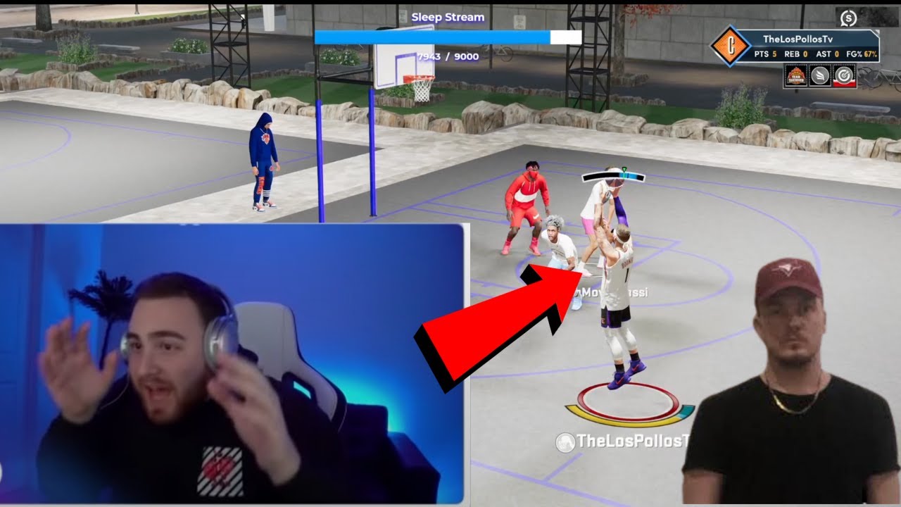LosPollosTV PRESSED by his friend PHANTUUMS when they play the most TOXIC NBA 2K21 games ever.......