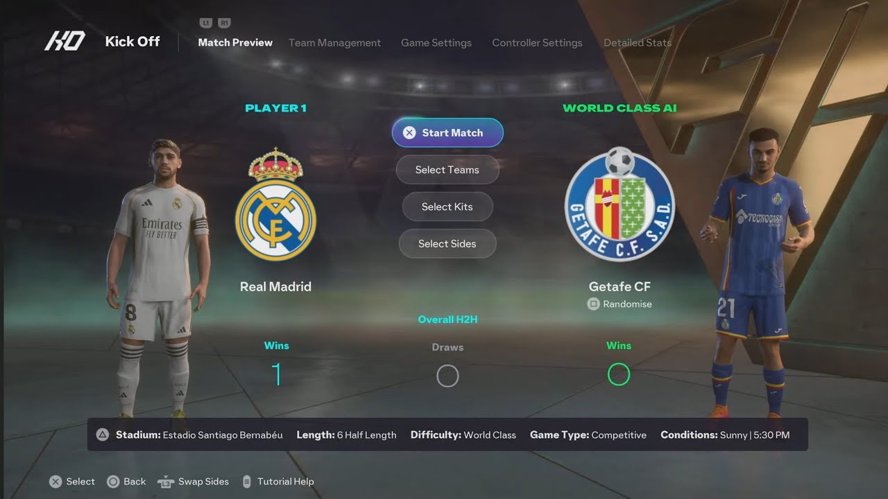 FC 26 Real Madrid vs Getafe | Ps5 Gameply [4K60]