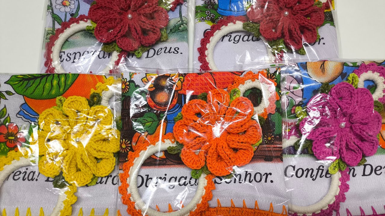 🧶Produzindo novidades/kit porta pano e pano de prato / por quanto vou vender 